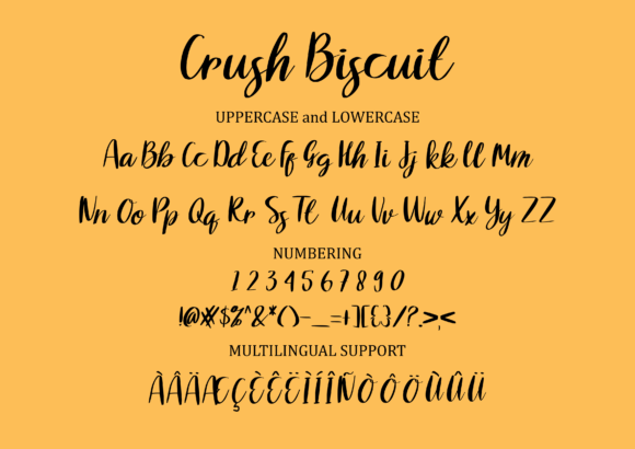 Crush Biscuit Font Poster 2