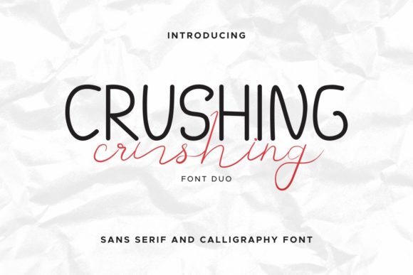 Crushing Duo Font Poster 1