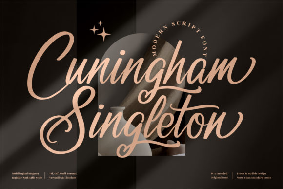 Cuningham Singleton Font Poster 1