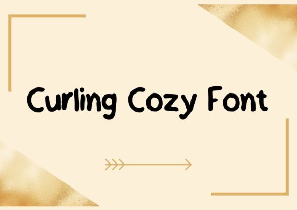 Curling Cozy Font Poster 1
