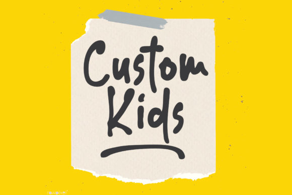 Custom Kids Font