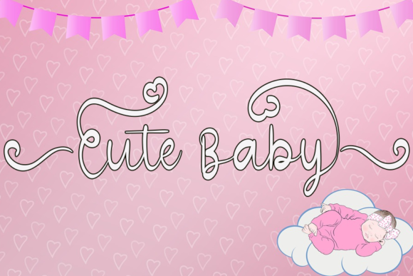 Cute Baby Font Poster 1