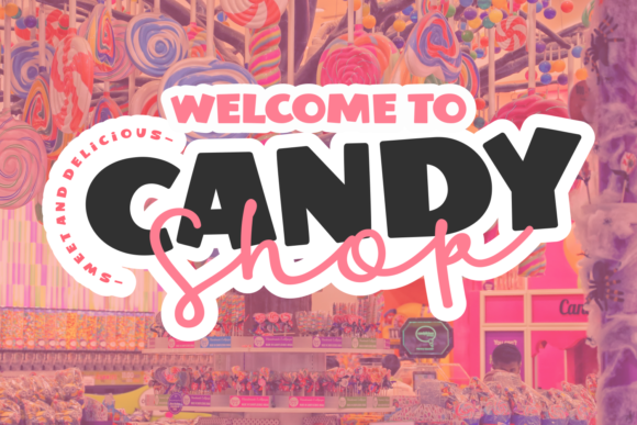 Cute Candy Font Poster 2