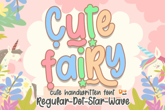 Cute Fairy Font Poster 1