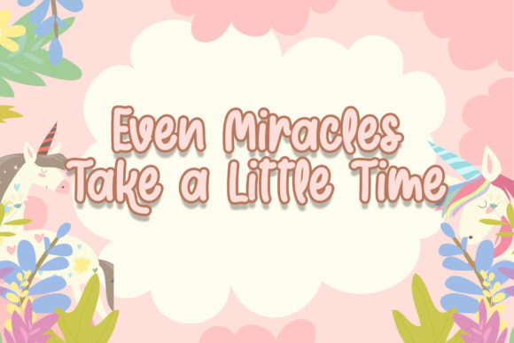 Cute Fairy Font Poster 4
