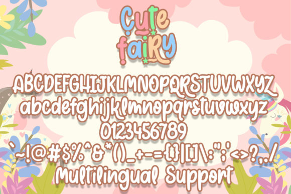 Cute Fairy Font Poster 5