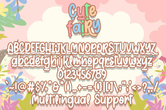 Cute Fairy Font Poster 6