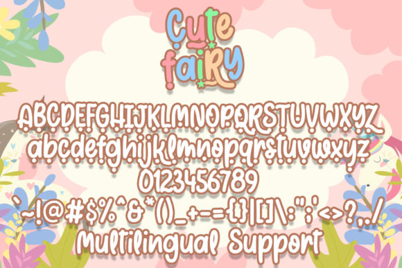 Cute Fairy Font Poster 8