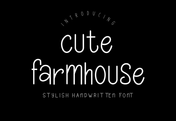 Cute Farmhouse Font Poster 1