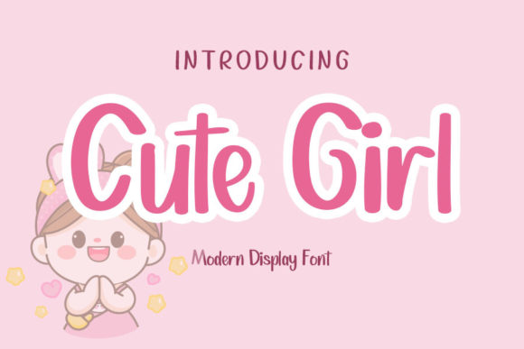 Cute Girl Font Poster 1