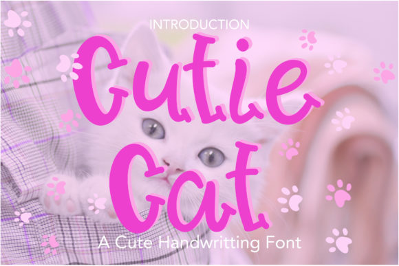 Cutie Cat Font Poster 1