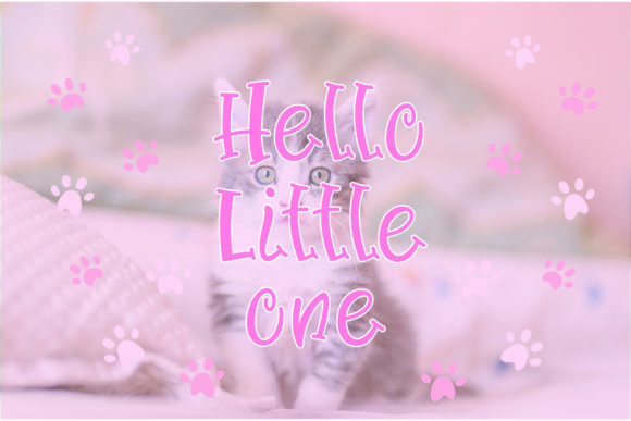 Cutie Cat Font Poster 4