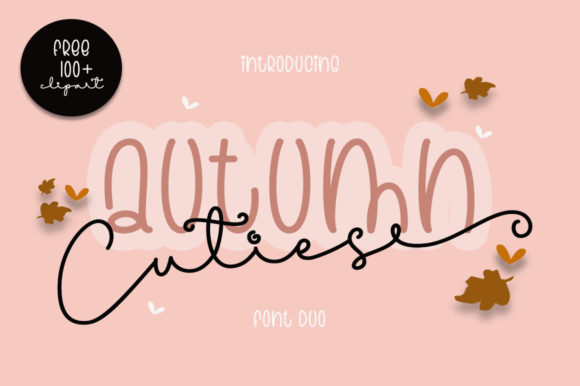 Cuties Autumn Duo Font Poster 1