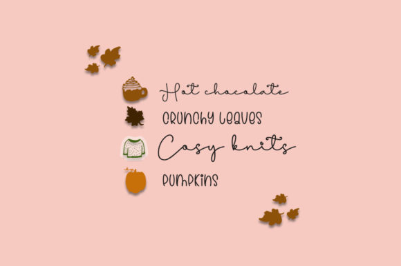 Cuties Autumn Duo Font Poster 2