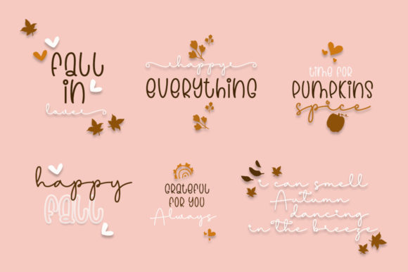 Cuties Autumn Duo Font Poster 4