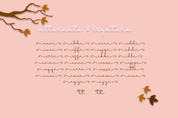 Cuties Autumn Duo Font Poster 9