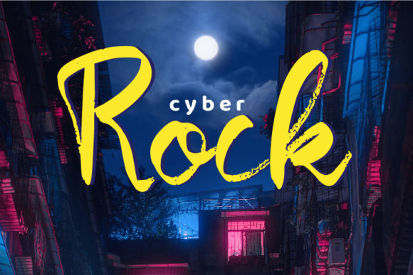 Cyber Rock Font Poster 1