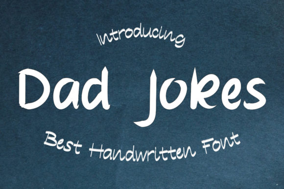 Dad Jokes Font Poster 1