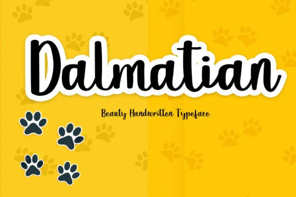Dalmatian Font Dalmatian Font Poster 1