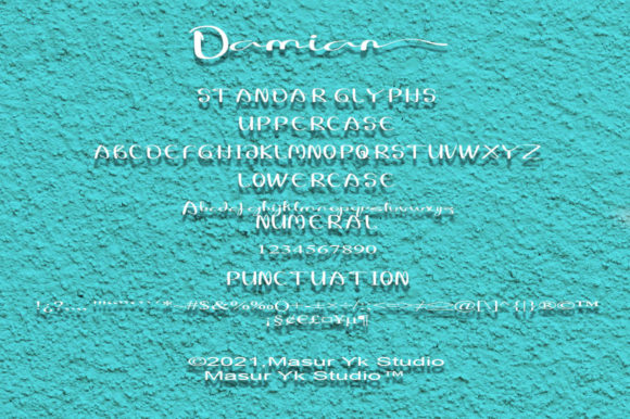 Damian Font Poster 4