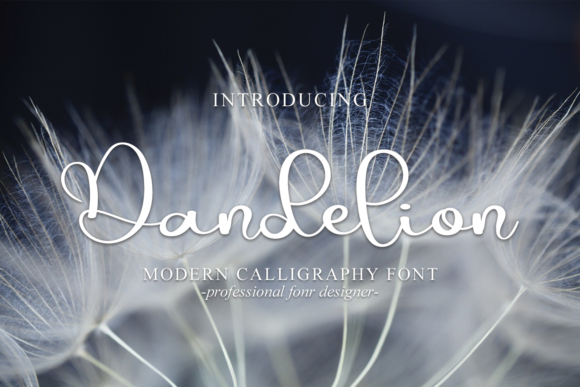 Dandelion Font Poster 1