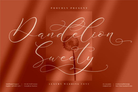 Dandelion Sweety Font Poster 1