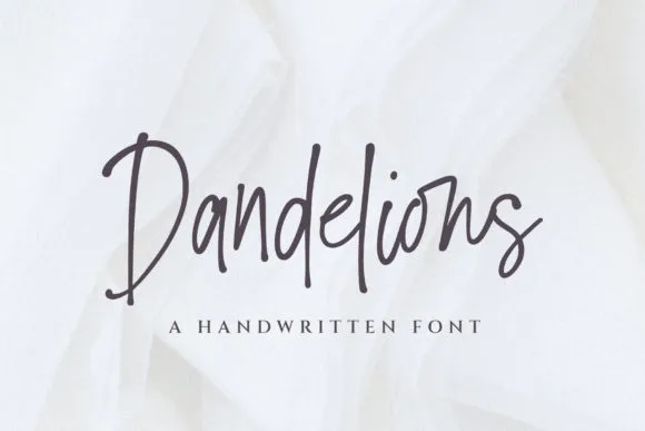 Dandelions Font Dandelions Font Poster 1