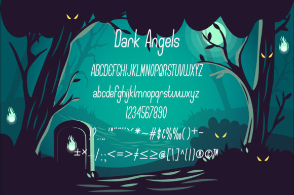 Dark Angels Font Poster 4