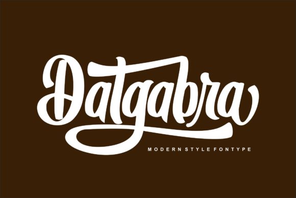 Datgabra Font Poster 1