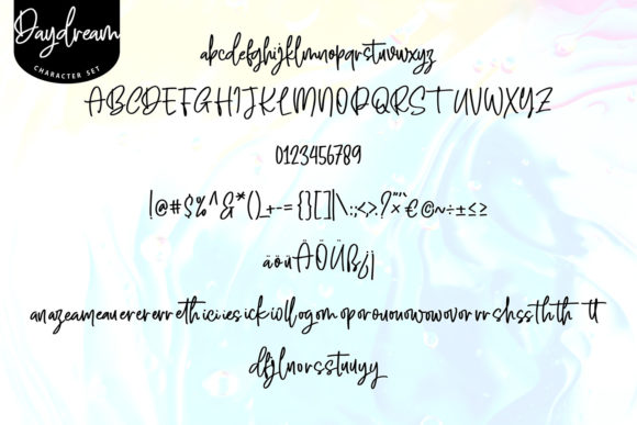 Daydream Font Poster 6