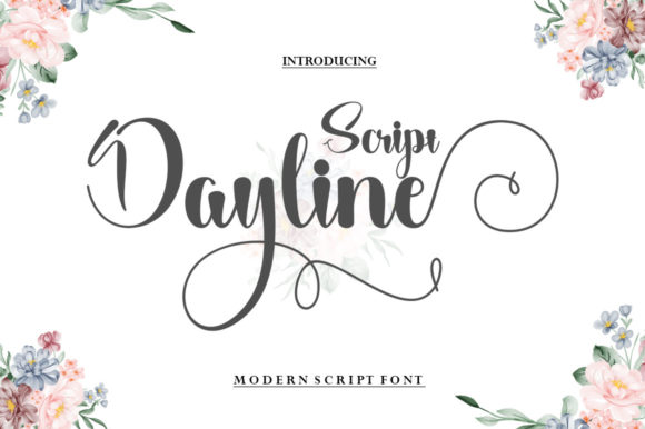 Dayline Script Font Poster 1