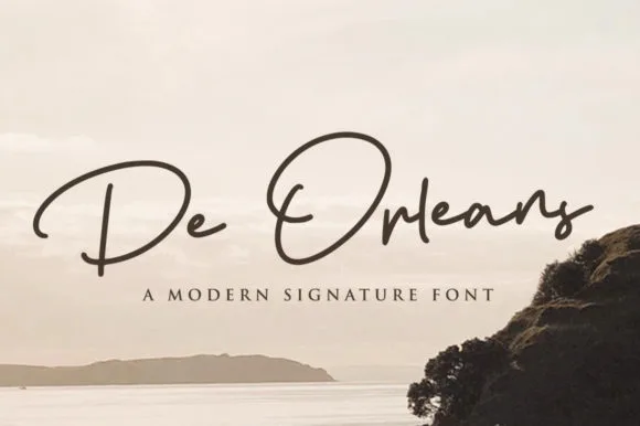 De Orleans Font De Orleans Font Poster 1