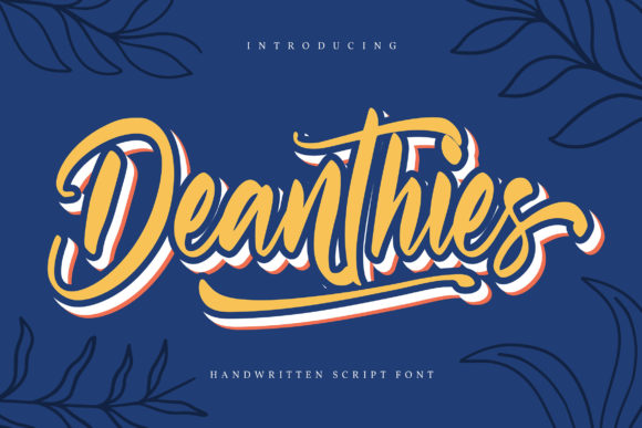 Deanthies Font Poster 1
