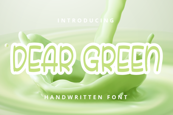 Dear Green Font Poster 1