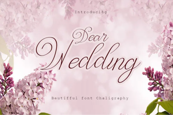 Dear Wedding Font Dear Wedding Font Poster 1