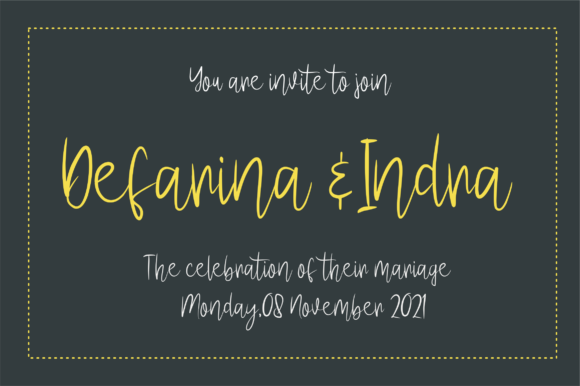 Defarina Font Poster 2