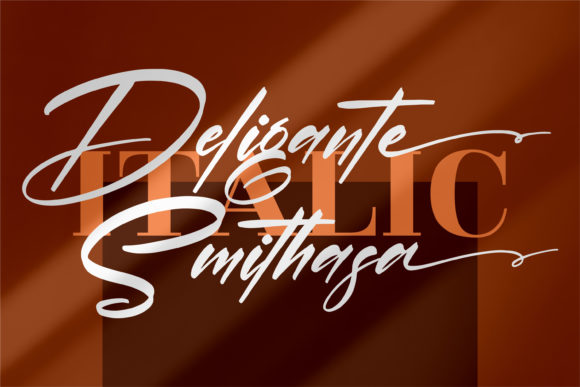 Deligante Smithasa Font Poster 2