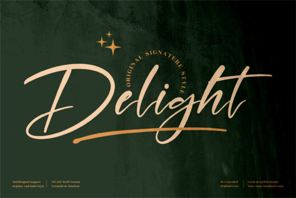 Delight Font Poster 1