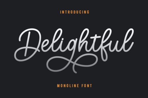 Delightful Font Poster 1