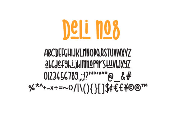 DeliNo8 Font Poster 3