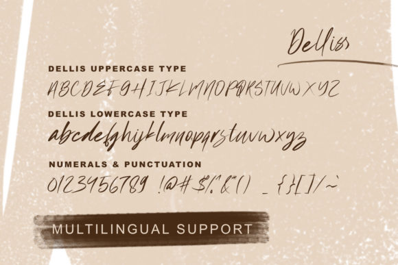 Delliss Font Poster 8