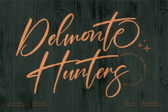 Delmonte Hunters Font Delmonte Hunters Font Poster 1