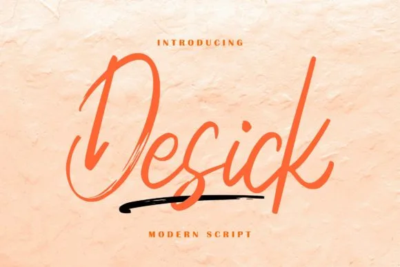Desick Font Poster 1
