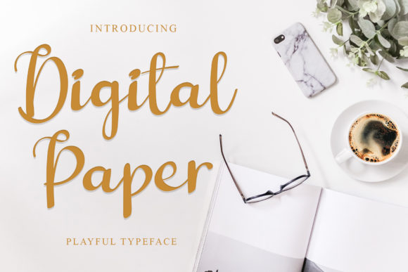 Digital Paper Font