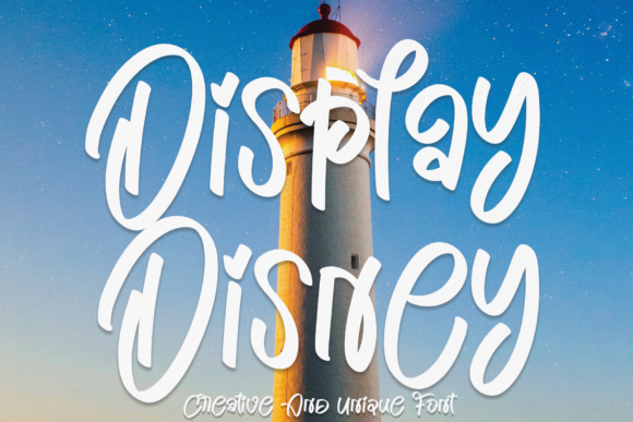 Display Disney Font Poster 1