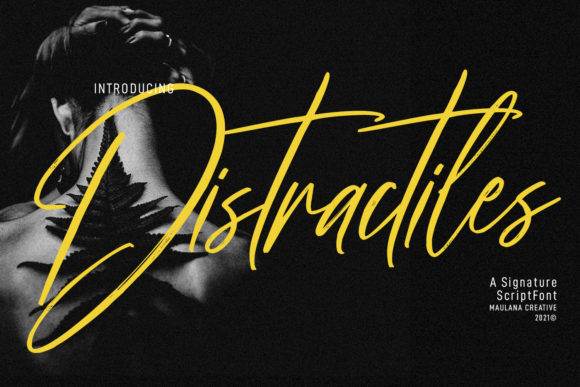 Distractiles Font Poster 1