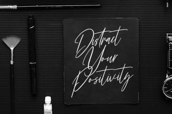 Distractiles Font Poster 7