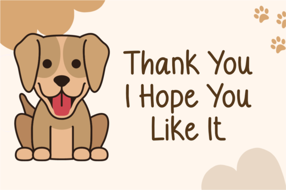 Doggie Font Poster 6