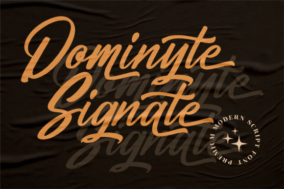 Dominyte Signate Font Poster 2