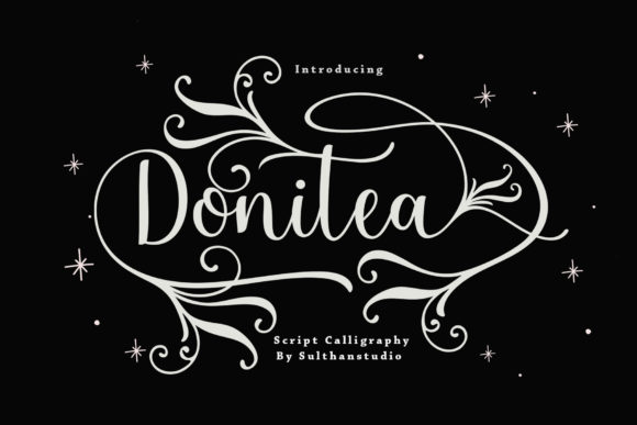 Donitea Script Font Poster 1